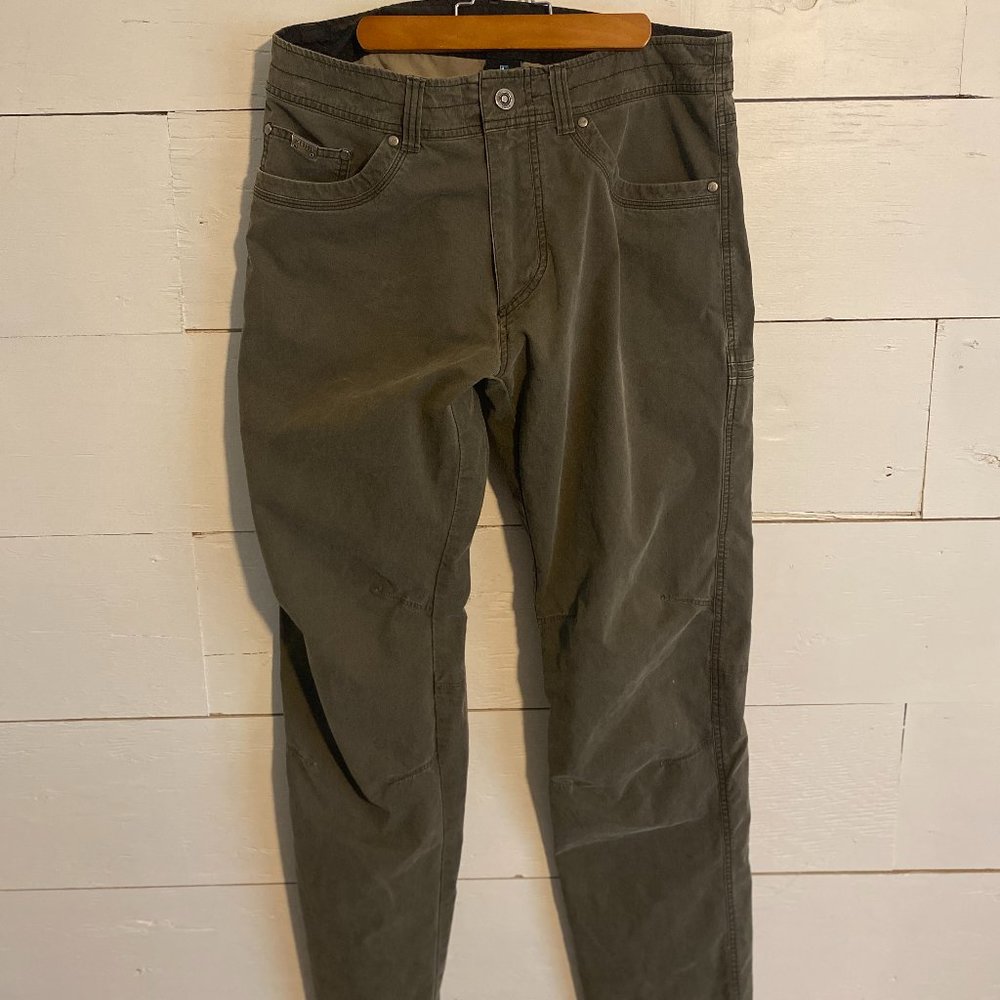 Kuhl Mens Revolvr Outdoor pants in Olive Green